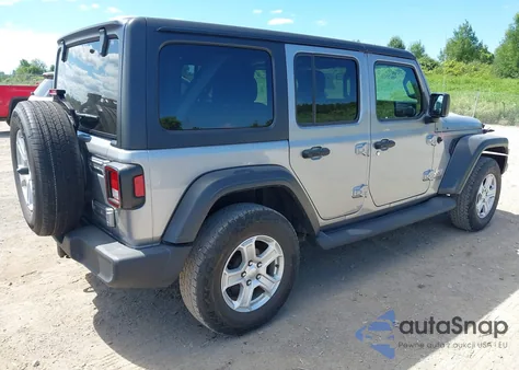 2019 Jeep Wrangler Unlimited Sport S 4X4 из США, поврежденный, VIN 1C4HJXDN5KW618705